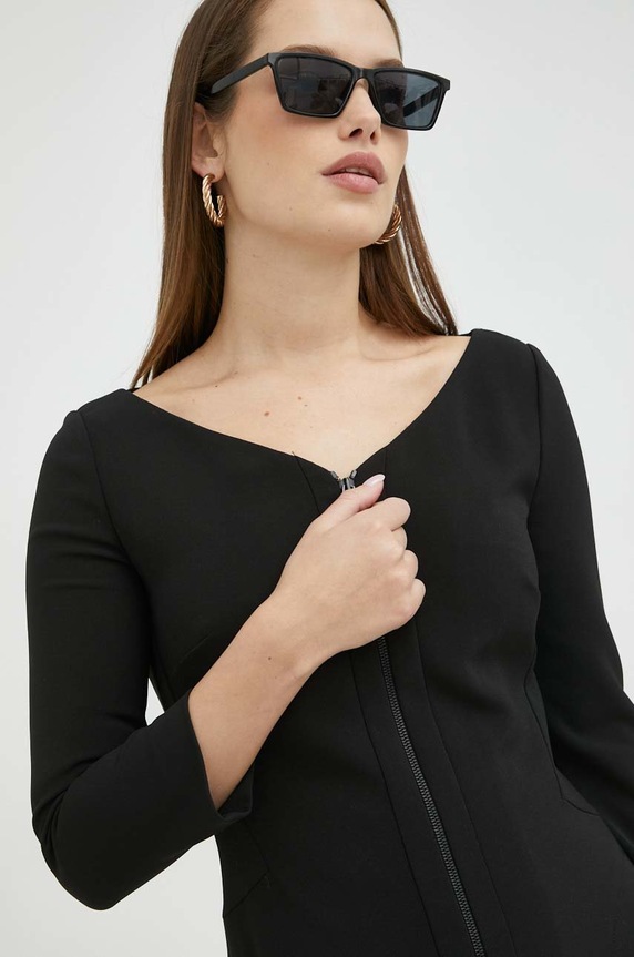 Trussardi sukienka czarny 56D00627.1T005963