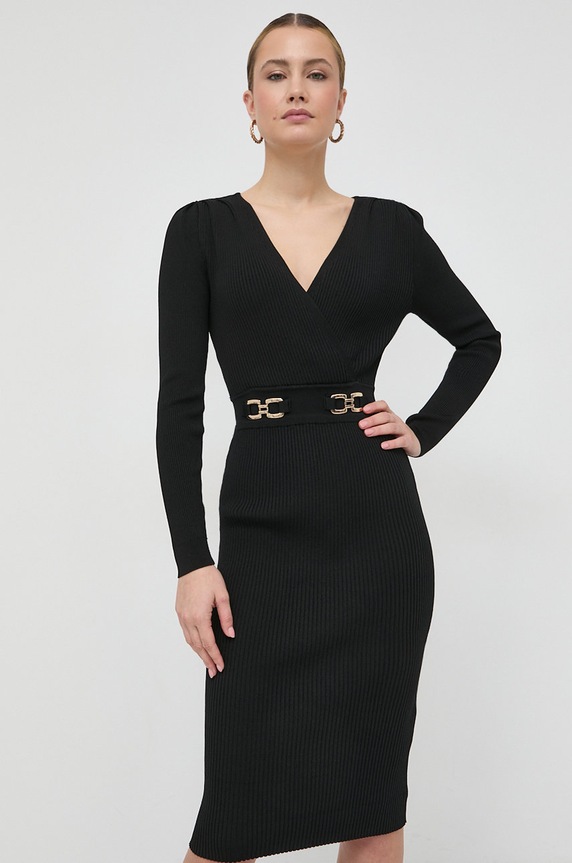 Îmbrăcăminte Morgan rochie RMBIZ.NOIR negru