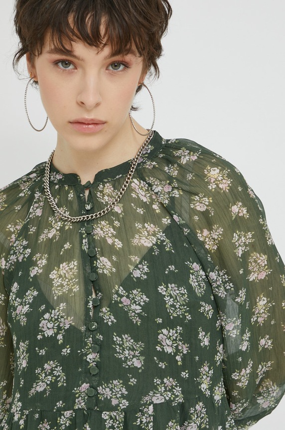 Obleka Abercrombie & Fitch zelena KI159.2558.306
