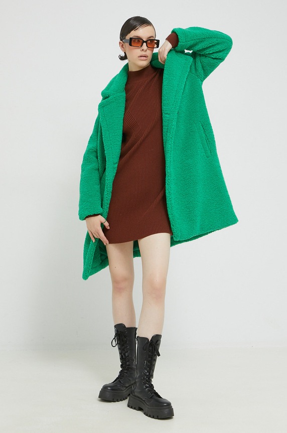 Φόρεμα Abercrombie & Fitch KI159.2559.410 καφέ AW22