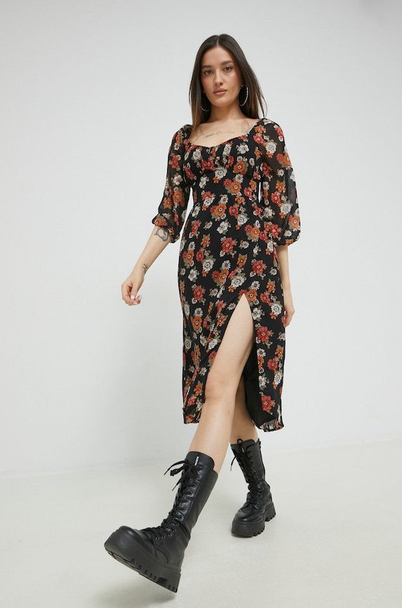 Hollister Co. sukienka trzy czwarte czarny KI359.2344.908
