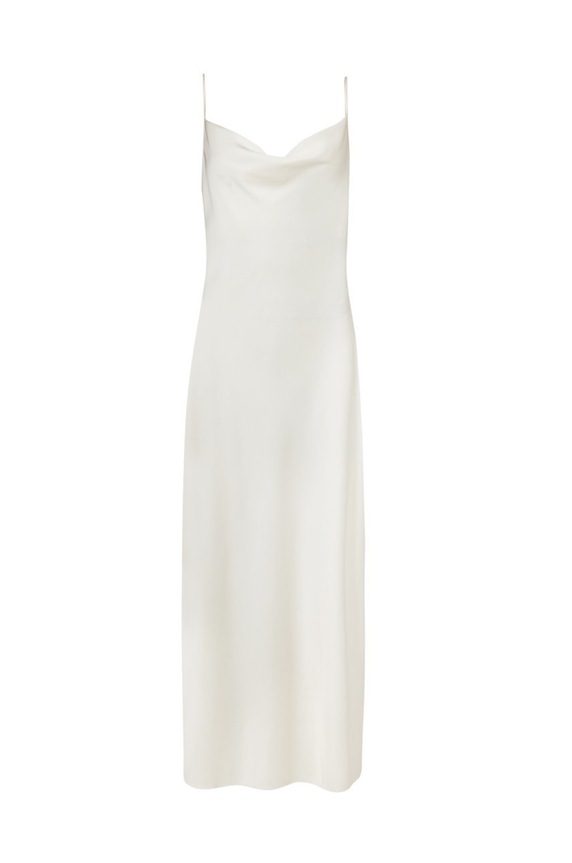 AllSaints rochie WD055V alb