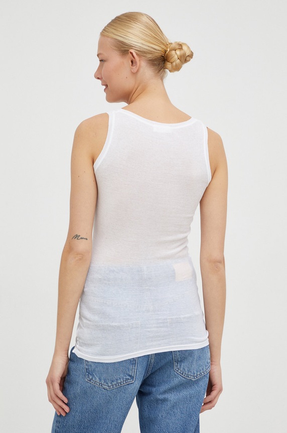 Odzież American Vintage top MAS00 biały