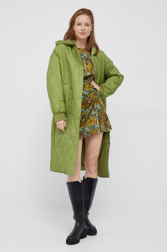Sisley sukienka 4T64LV01V.63E zielony AW22