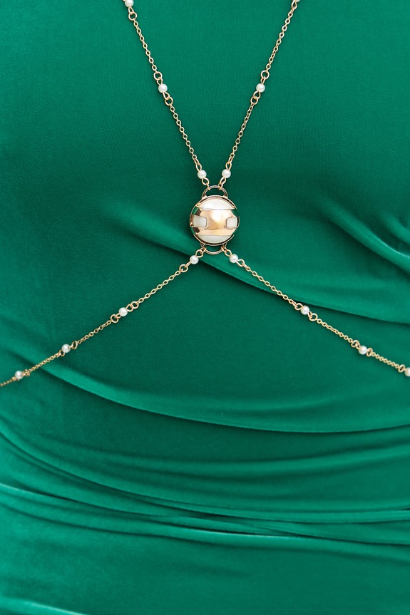 Elisabetta Franchi sukienka AB31327E3 zielony