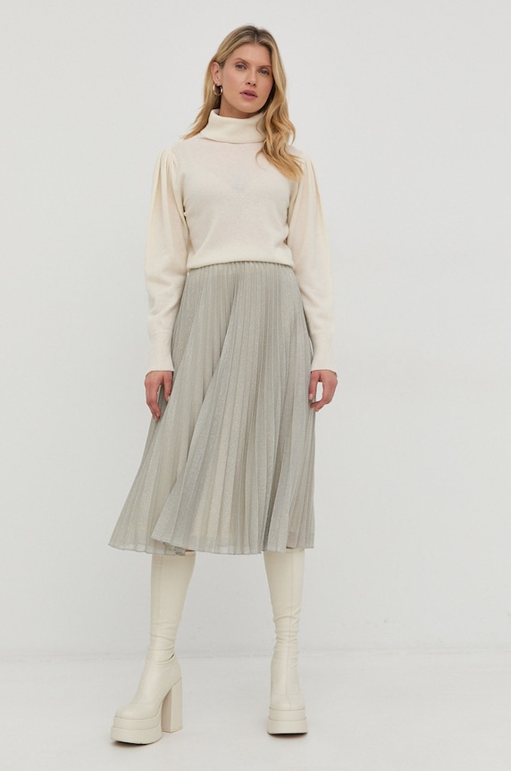 Twinset sweter wełniany 222TT3352 beżowy AW22