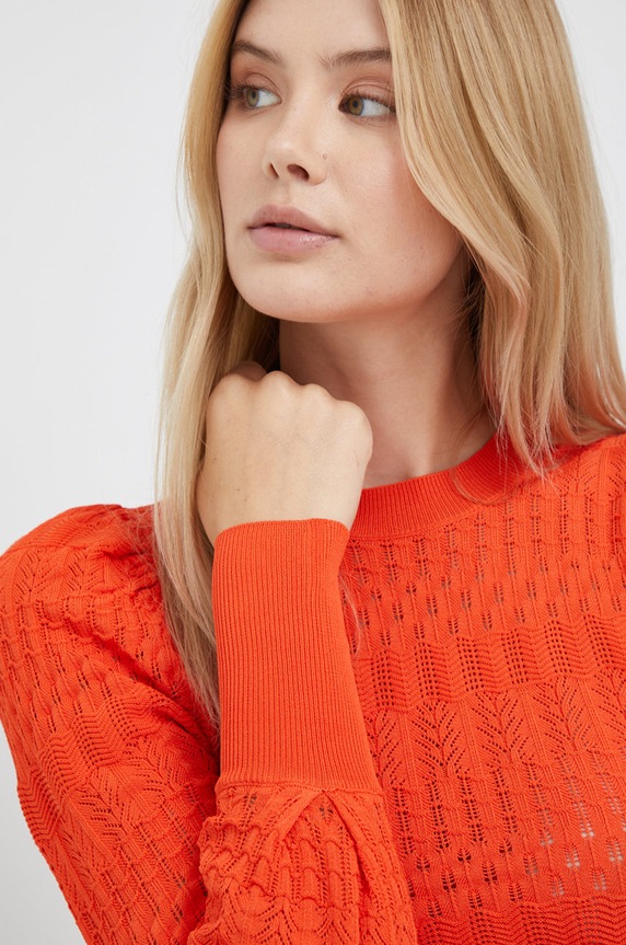 Desigual sweter pomarańczowy 22WWJFAG