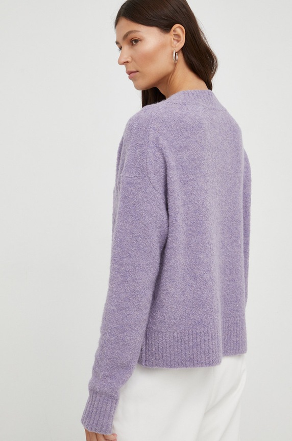 Odzież Samsoe Samsoe sweter wełniany F22300070 fioletowy