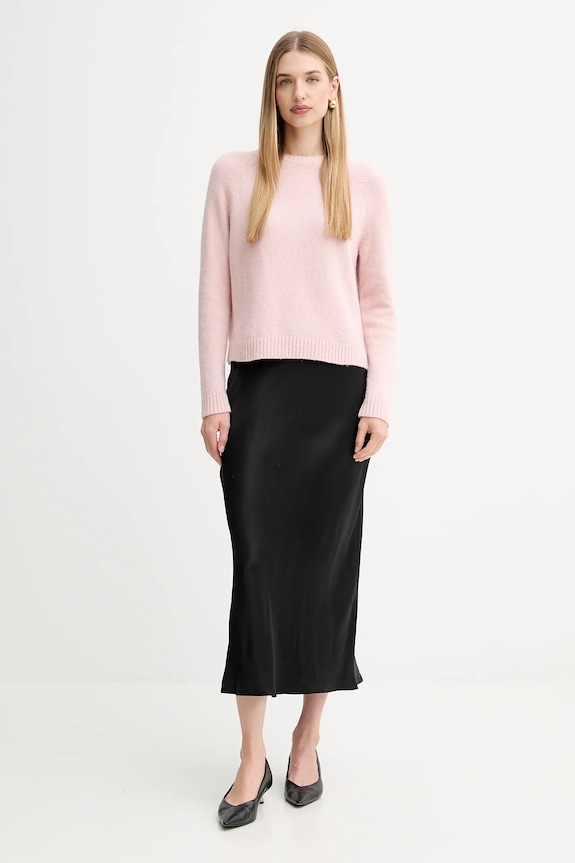 BOSS sweter z domieszką wełny Febisan 50478315 różowy AW25