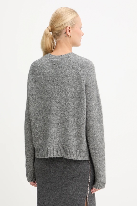 Odzież BOSS sweter z domieszką wełny Febisan 50478315 szary