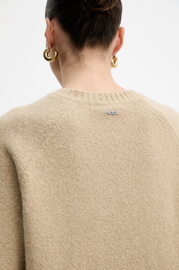 BOSS sweter z domieszką wełny Febisan 50478315
