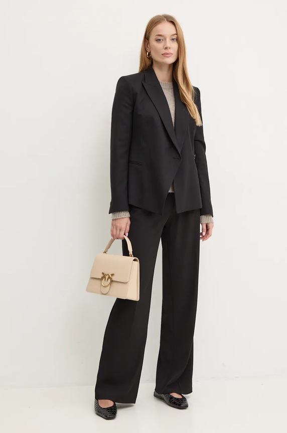 BOSS gyapjúkeverék pulóver 50478315 bézs AW25