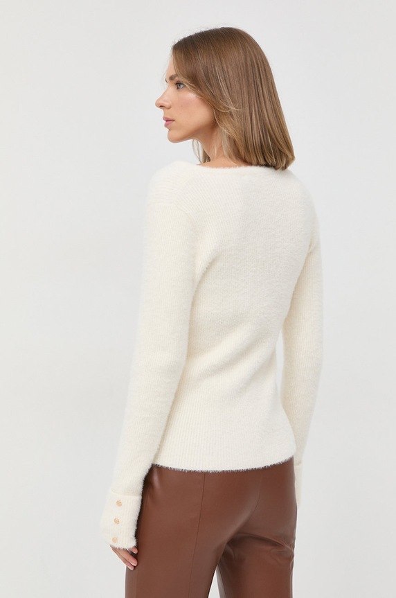 Morgan pulover MOOVE.IVOIRE alb AW25