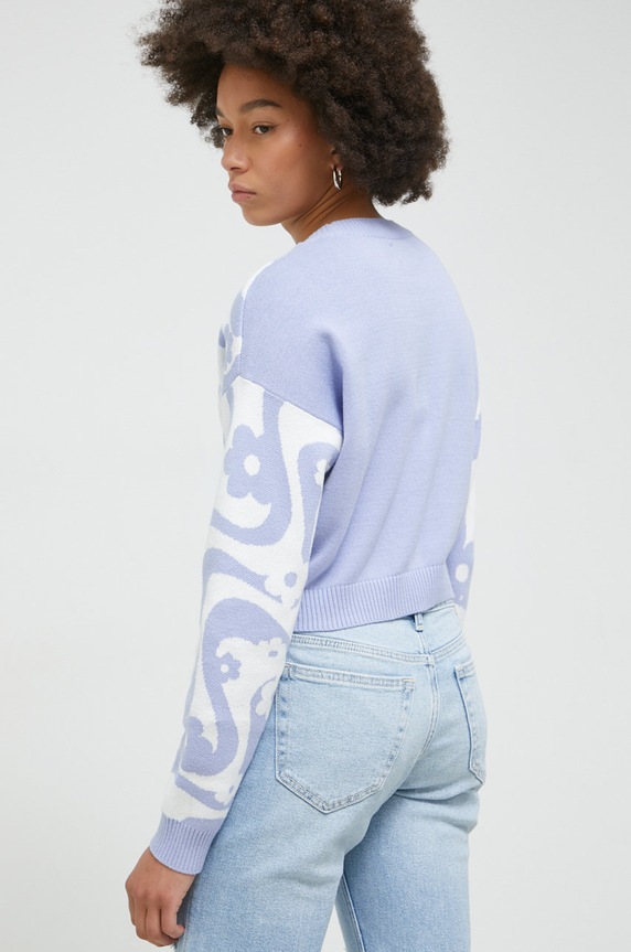 Odzież Hollister Co. sweter bawełniany KI350.2131.638 fioletowy