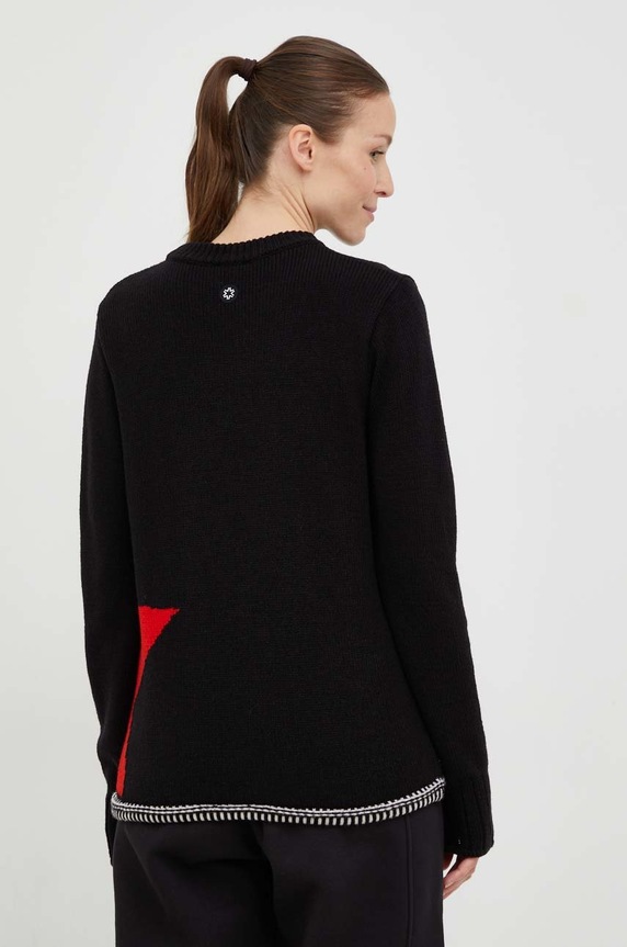 Ruházat Newland gyapjú pulóver N46287.99 fekete