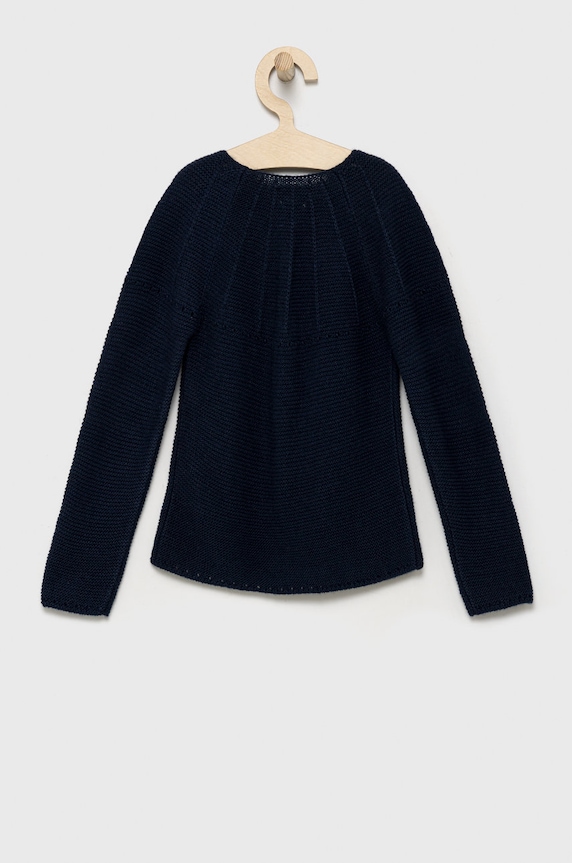 Dětský svetr s příměsí vlny United Colors of Benetton 1076G5006.P námořnická modř AW22