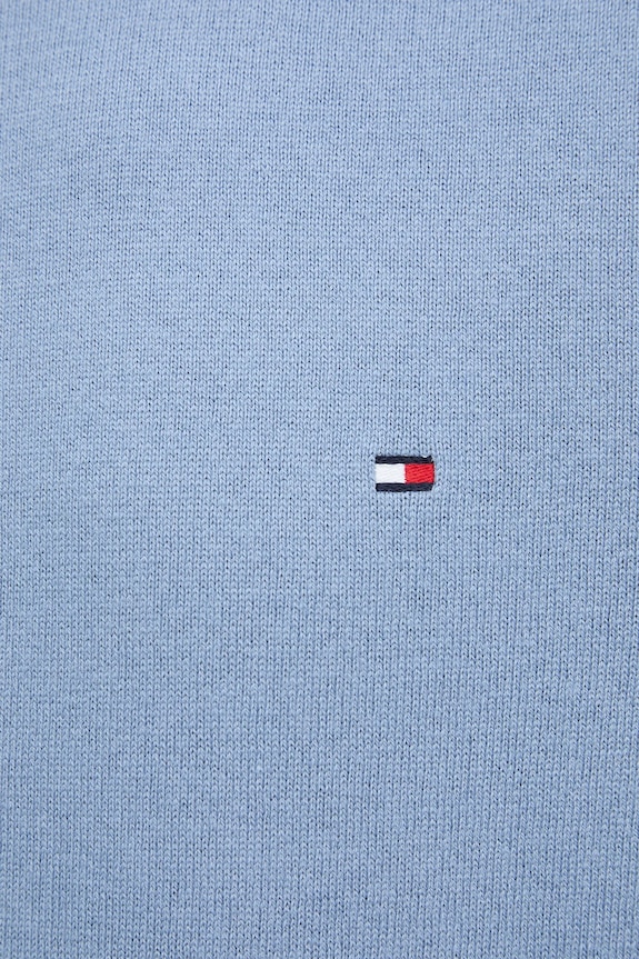 Tommy Hilfiger sweter z domieszką kaszmiru MW0MW28046.9BYY niebieski