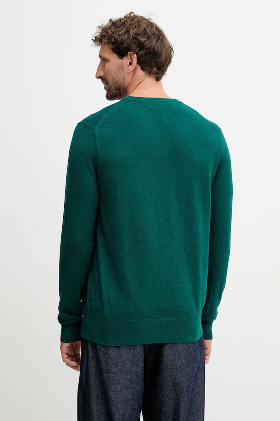 Odzież Tommy Hilfiger sweter z domieszką kaszmiru MW0MW28046.9BYY turkusowy