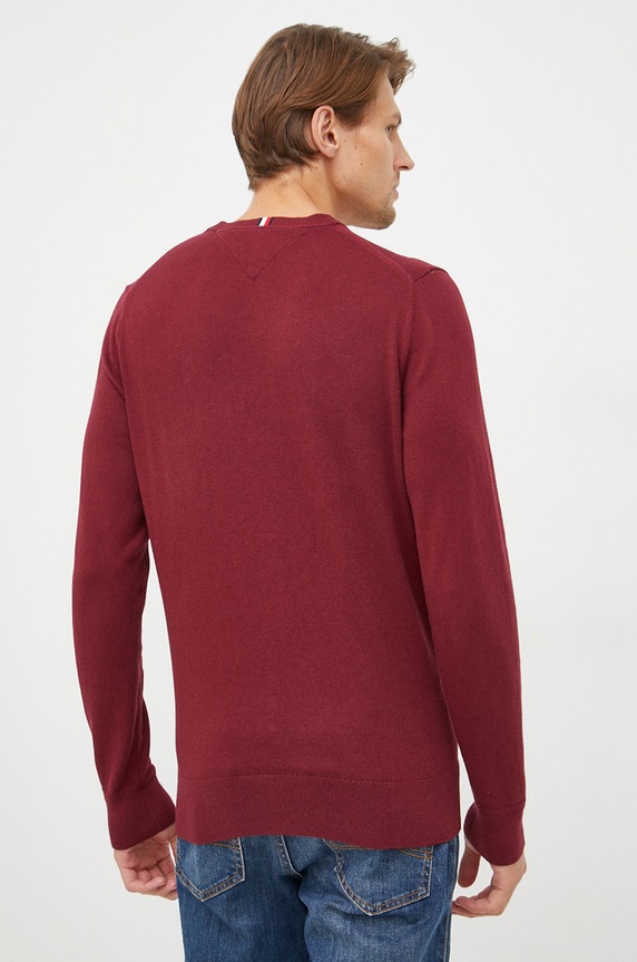 Oblečenie Sveter s prímesou kašmíru Tommy Hilfiger MW0MW28046.9BYY burgundské