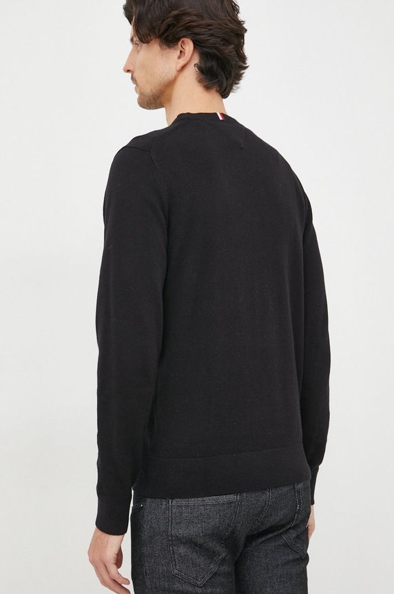 Odzież Tommy Hilfiger sweter z domieszką kaszmiru MW0MW28046.9BYY czarny