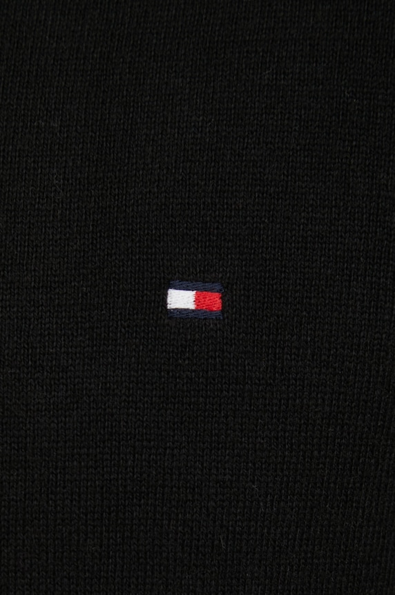 Sveter s prímesou kašmíru Tommy Hilfiger MW0MW28047.9BYY čierna