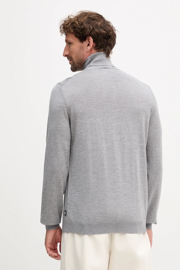 Odzież BOSS sweter wełniany Musso-P 50468262 szary