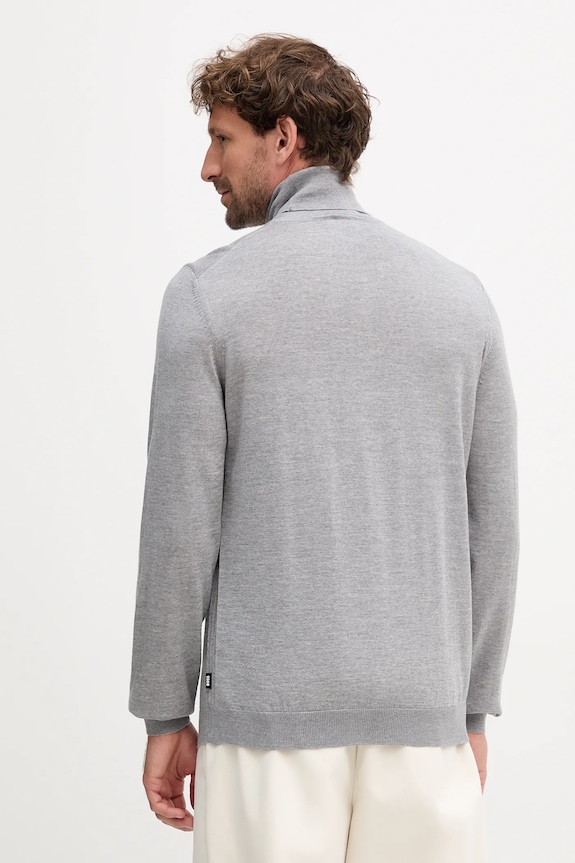 Odzież BOSS sweter wełniany Musso-P 50468262 szary