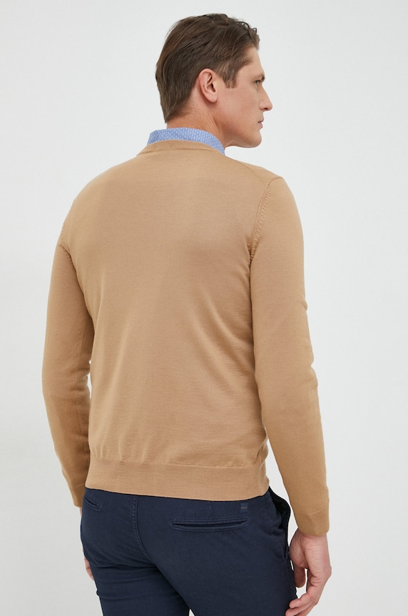Odzież BOSS sweter wełniany Botto-L 50476364 beżowy