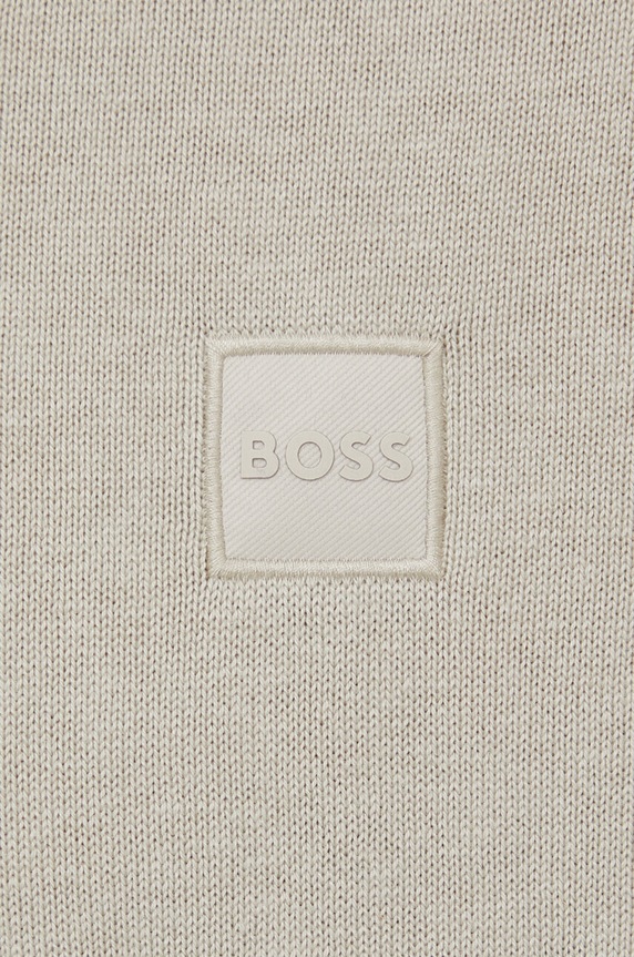 Svetr s příměsí kašmíru BOSS CASUAL 50471343 zelená