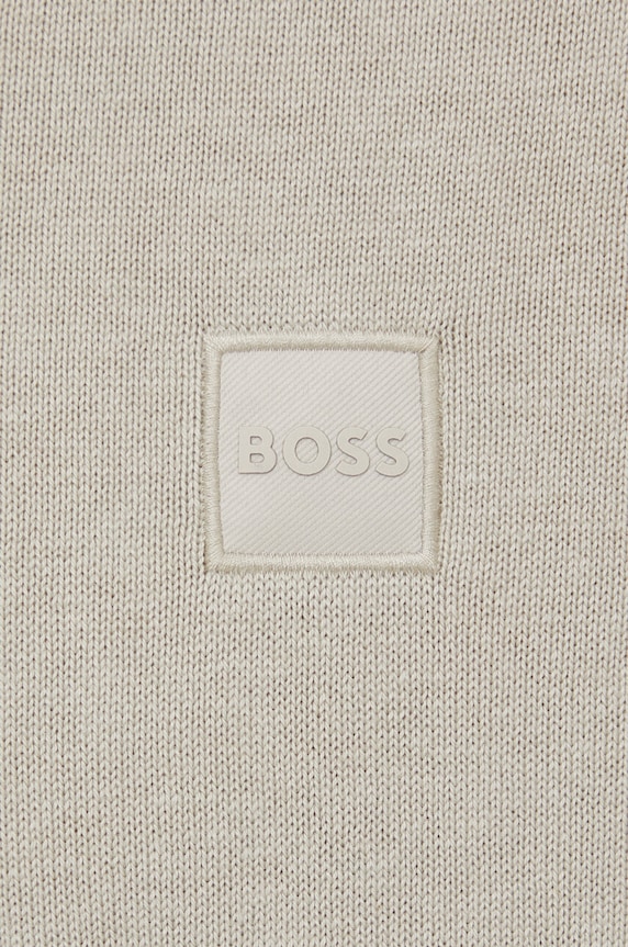 Svetr s příměsí kašmíru BOSS CASUAL 50471343 zelená