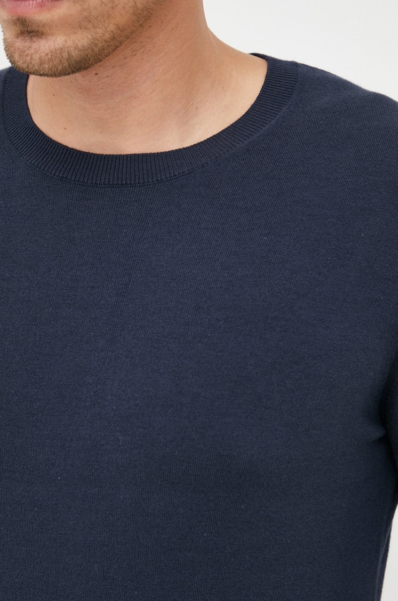 Sisley sweter 10F2S1C78.06U granatowy