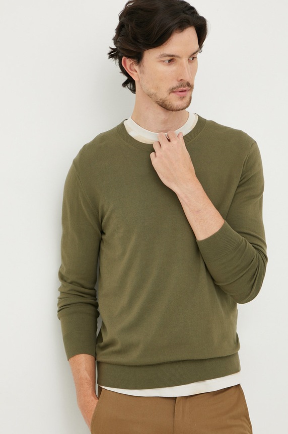 Sisley pulover subtiri verde 10F2S1C78.35A
