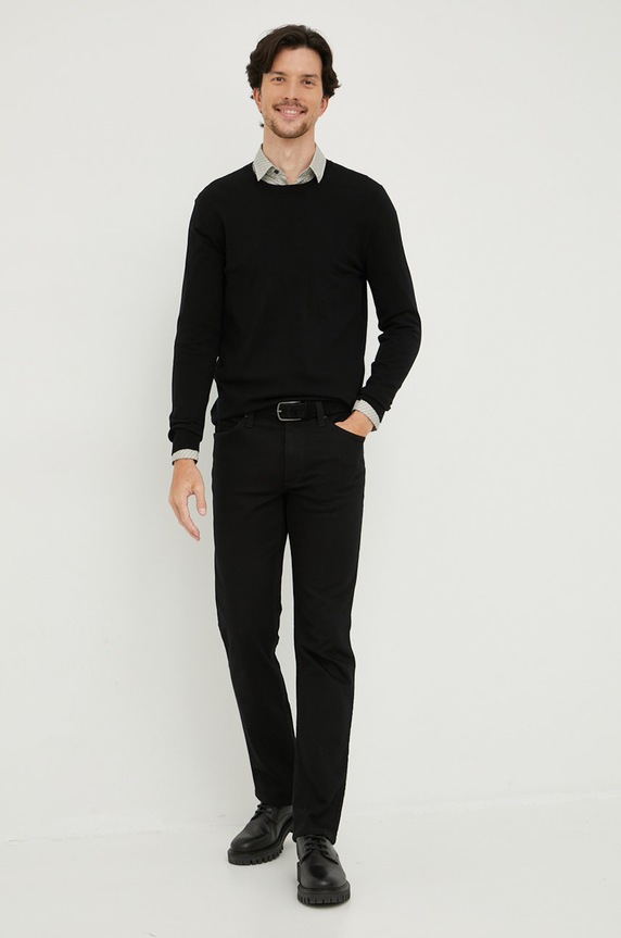 Sisley sweter 10F2S1C78.100. czarny SS26