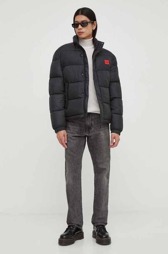 Вовняний светр HUGO San Thomas-M 50474174 бежевий AW25