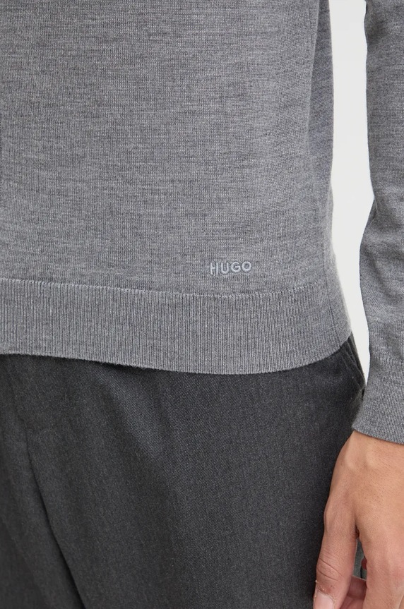 HUGO cardigan din lână San Jorge-M 50474193 gri