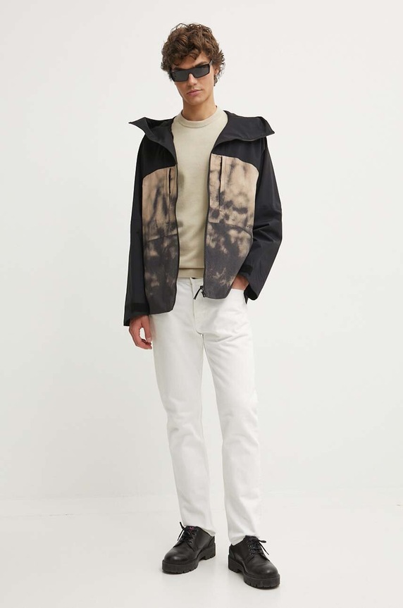HUGO pamut pulóver 50475083 bézs AW25