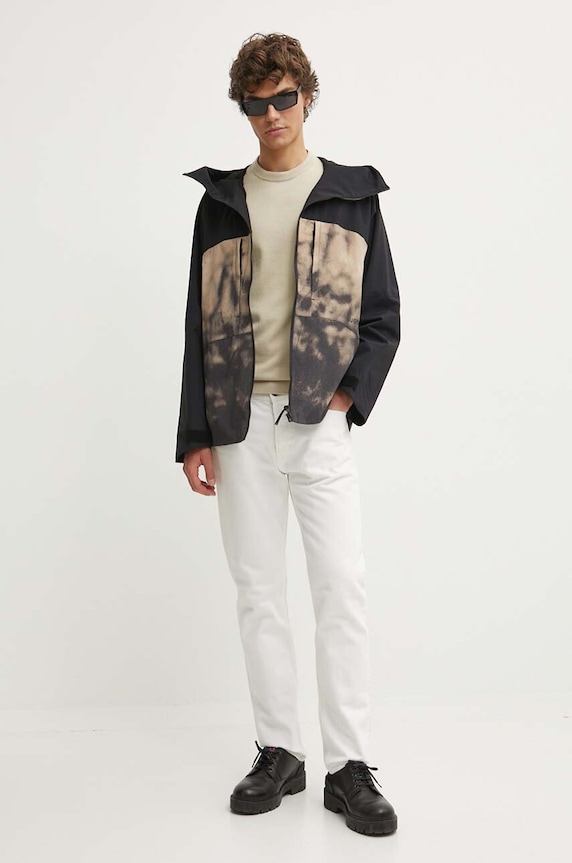 HUGO pamut pulóver 50475083 bézs AW25