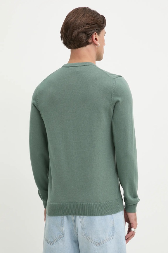 Odzież HUGO sweter bawełniany San Cassius-C1 50475083 zielony