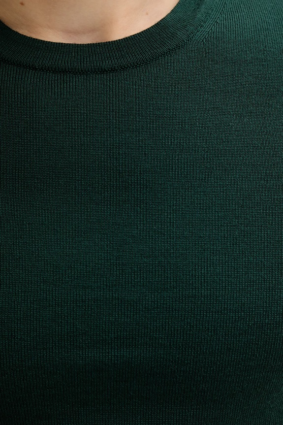 HUGO sweter wełniany San Cedric-M1 50476832 zielony