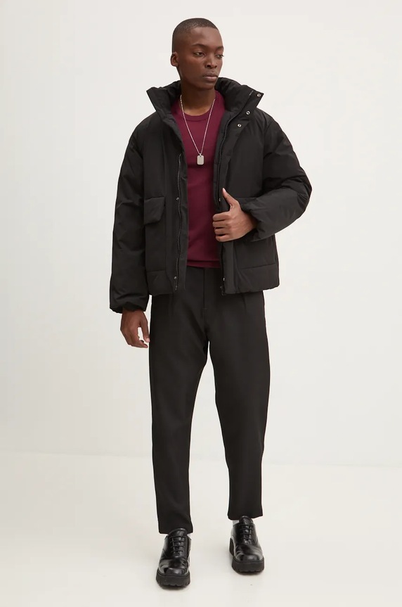 Vlněný svetr HUGO San Cedric-M1 50476832 červená AW25