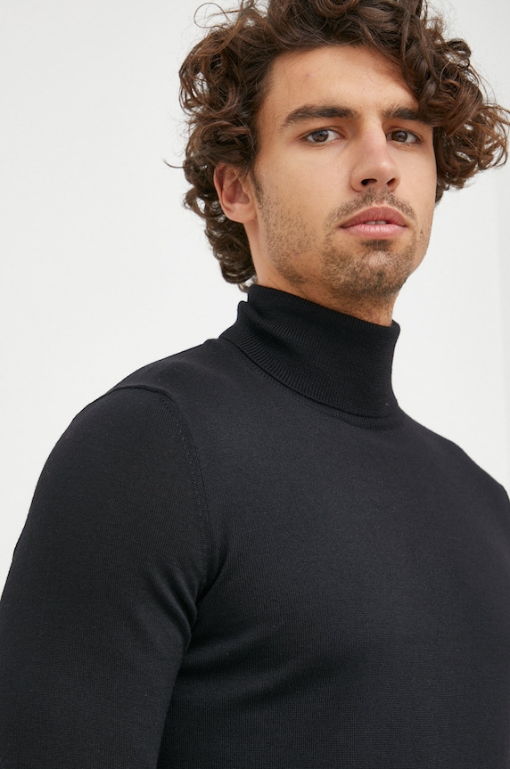 Joop! sweter wełniany wełna czarny 30033518