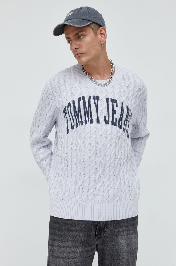 Sveter Tommy Jeans sivá DM0DM15070.9BYY