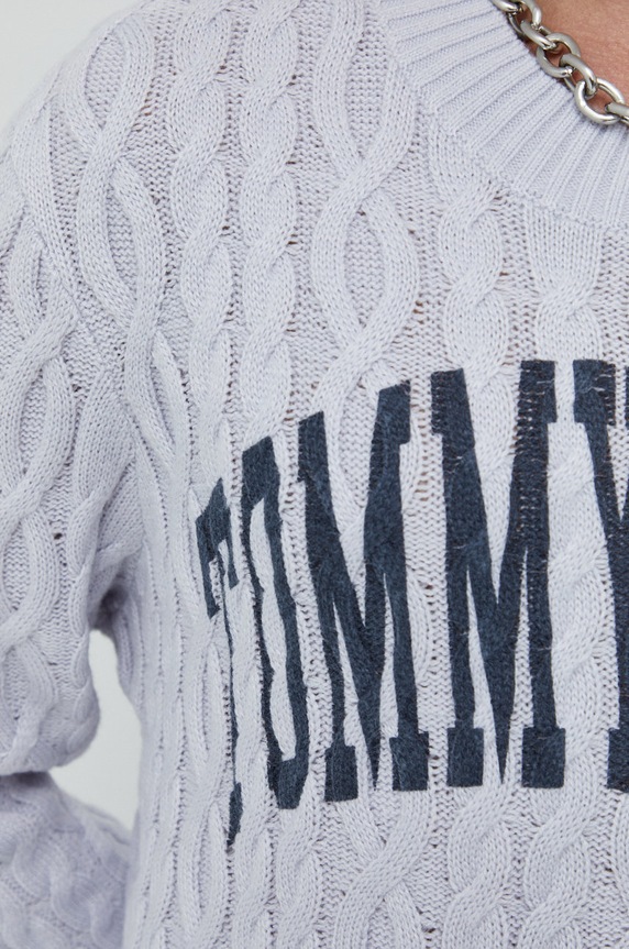 Sveter Tommy Jeans DM0DM15070.9BYY sivá