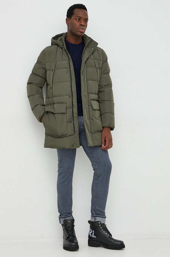 United Colors of Benetton sweter wełniany 1002U1G34.016 granatowy AA00
