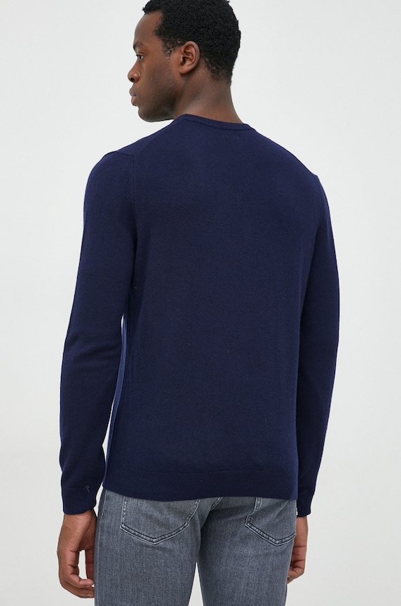 Odzież United Colors of Benetton sweter wełniany 1002U1G34.016 granatowy