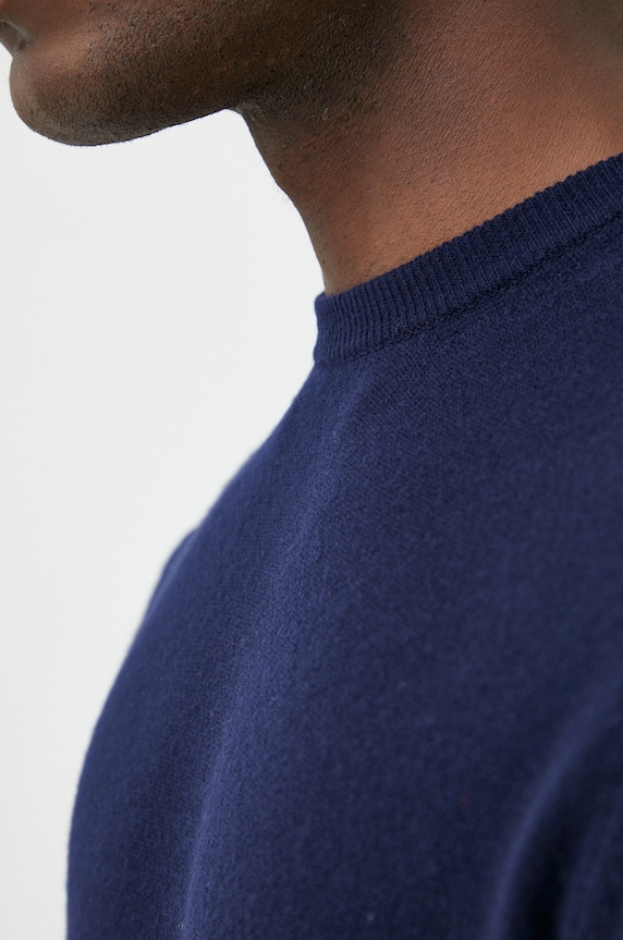 United Colors of Benetton sweter wełniany 1002U1G34.016 granatowy