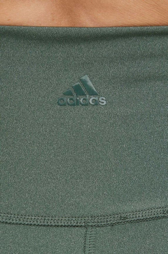 Šortky na jógu adidas Performance Studio Lux Fire zelená HS8811