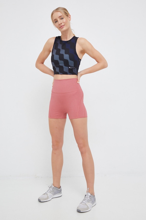 adidas Performance shorts per joga Studio Luxe Fire HS8812 arancione AW22