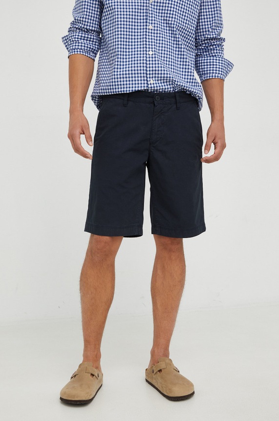 Marc O'Polo szorty bawełniane bawełna granatowy 236007415114