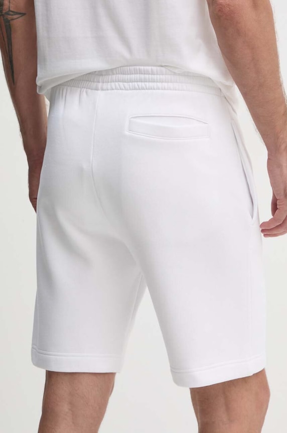 Odzież Lacoste szorty dresowe męskie z bawełną GH9627 biały